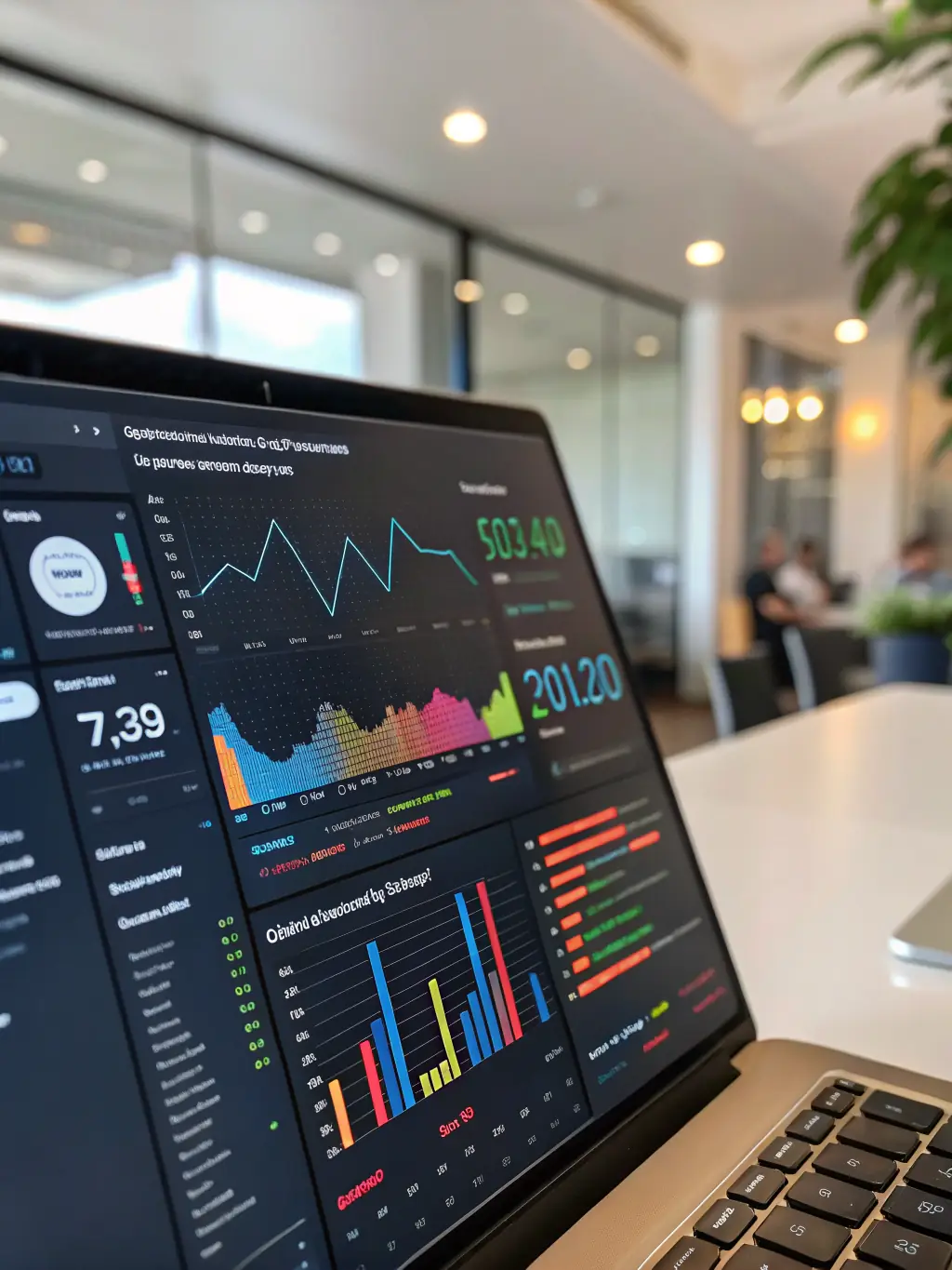A visually appealing graphic illustrating the CeresHub Cloud Platform interface, highlighting its data visualization and analytics capabilities.